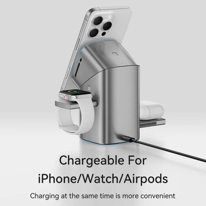 Qi2 Magnetic Wireless Charger Fast Charger 3-in-1 Intelligent Fast Charging 15W for IPhone 12/13/14/15/16 for Iwatch & AirPods
