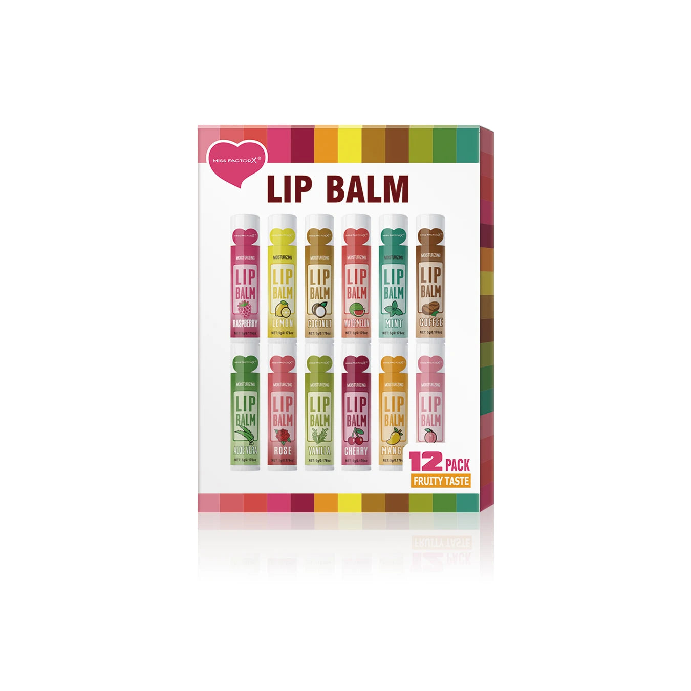 12 PCS/Gift Lip Balm Set 5g Deep Moisturizing and Long-Lasting Moisturizing Exfoliating to Create Hydrated Lips