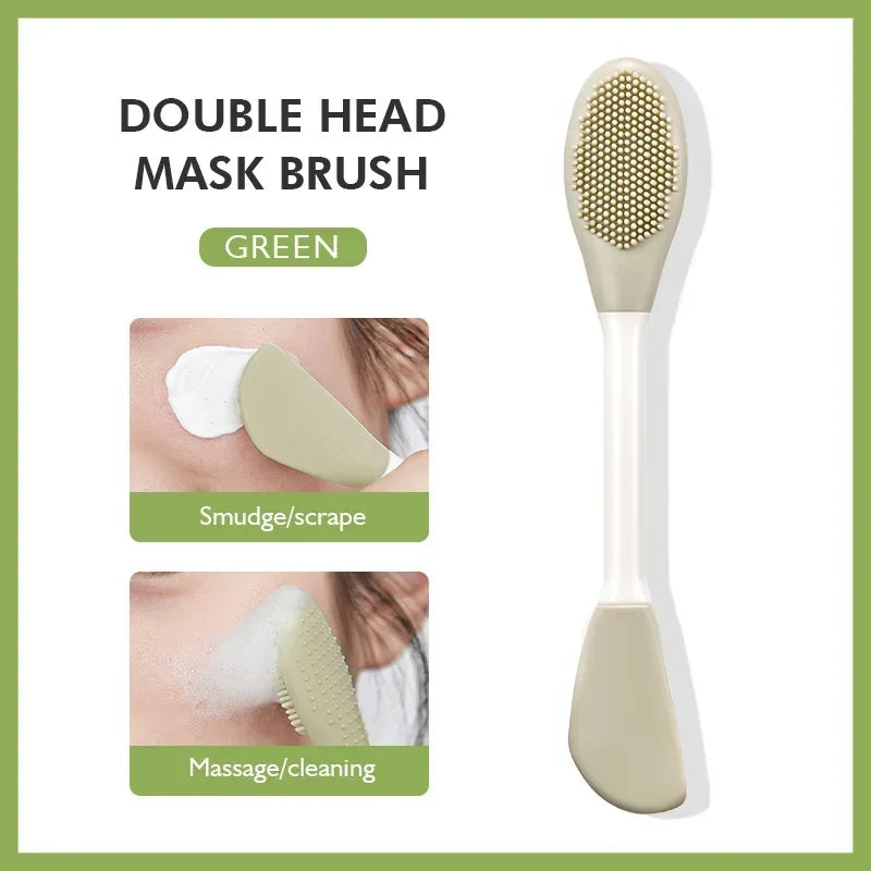 IMAGIC Silicone Facial Cleansing & Mask Brush 2 In1 Facial Skin Care Scrub Exfoliator Scrub Pore Blackhead Deep Cleaning Tools - Urbizia