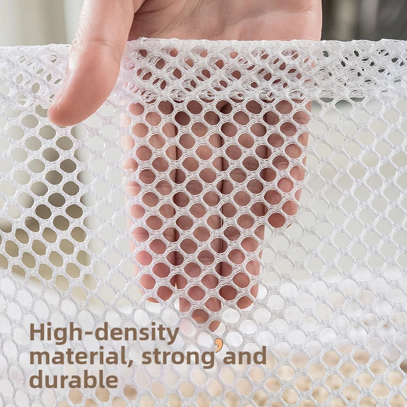 Nylon Mesh Laundry Bag - Adjustable Shoulder Strap, Drawstring Closure, Perfect for Dorms & Apartments