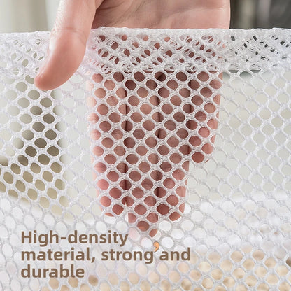 Nylon Mesh Laundry Bag - Adjustable Shoulder Strap, Drawstring Closure, Perfect for Dorms & Apartments