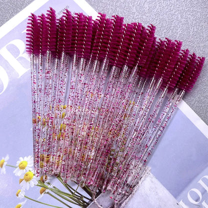 50-Pack Disposable Crystal Eyebrow & Mascara Brushes