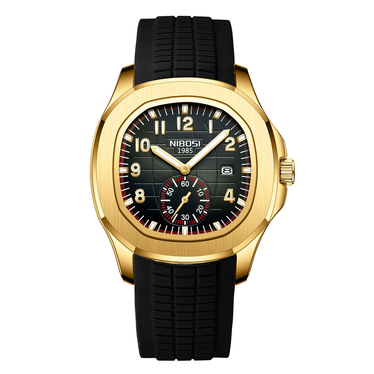 NIBOSI Sport Men Watch Top Brand Luxury AQUANAUT Quartz Watches for Men Waterproof Luminous Auto Date Male Watch Reloj Hombre