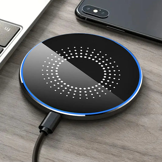 Wireless Fast Charging Dock Station, Induction Charger Pad,for iPhone 17,16, 15,14, Samsung, Xiaomi Phone Chargers,