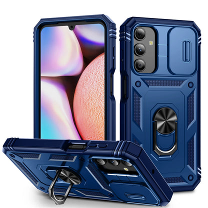 360 Full Protection Phone Case For Samsung Galaxy A17 A16 A15 A56 A55 A26 A06 A35 A34 A54 Case Armor Car Magnet Ring Stand Cover