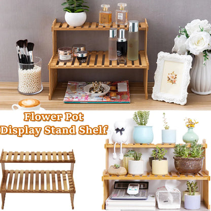 Indoor Plants Holder Wood Shelf Pot Organizer Bookshelf Balcony Bay Window Small Plant Flower Rack Storage Flower Pot Shelves