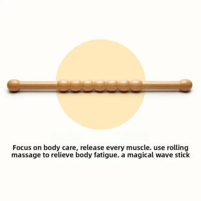 Natural Bamboo Massage Stick Wood Therapy Massager Relieve Muscle Soreness Anti-Fatigue Gua Sha Back Acupuncture Physiotherapy