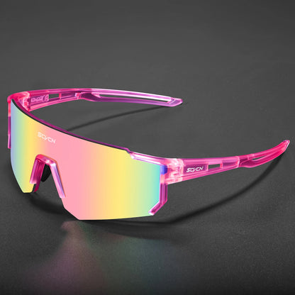 SCVCN Fashion Cycling Glasses Bike Baseball Sunglasses for Men UV400 Sports MTB Outdoor Goggles Bicycle Women Sunglasses Riding