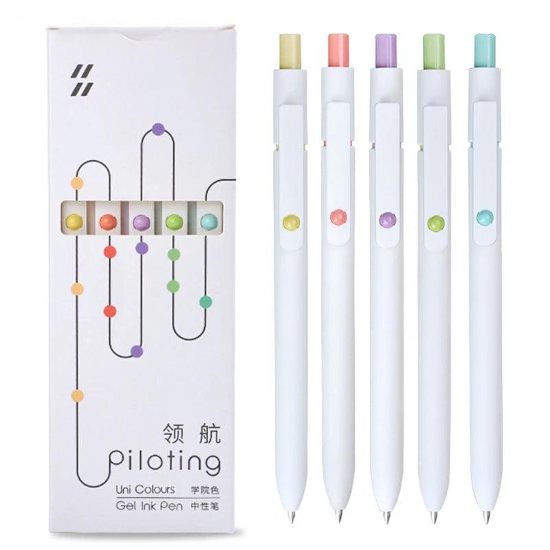 New Piloting Morandi Colour Gel Pens Soft Touch Quick Dry Smooth 0.5mm Gel Ink Pen For School Writing Stationery Supplies