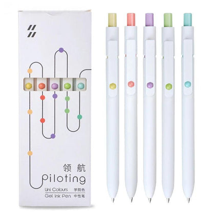 New Piloting Morandi Colour Gel Pens Soft Touch Quick Dry Smooth 0.5mm Gel Ink Pen For School Writing Stationery Supplies