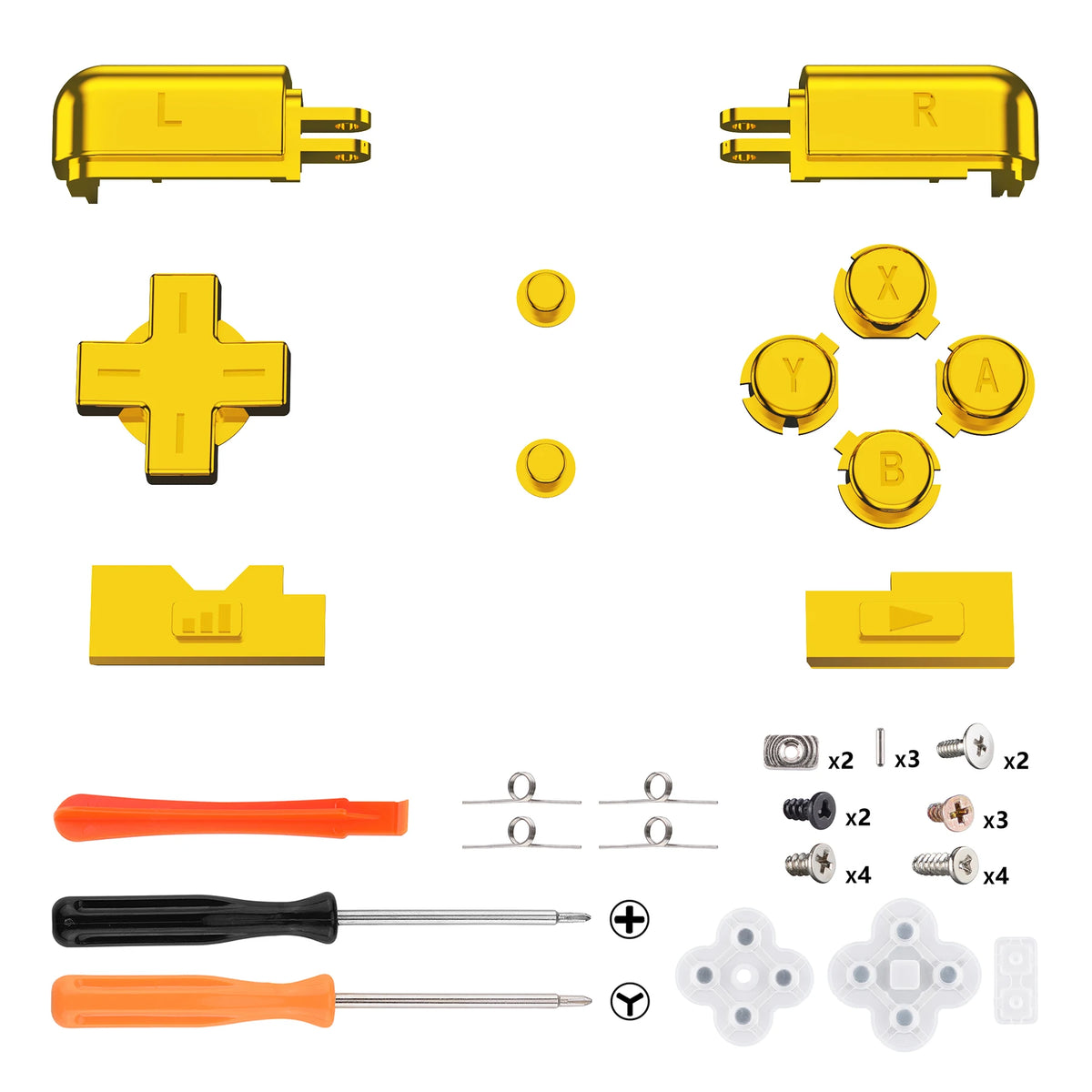 eXtremeRate Custom Replacement Full Set Buttons for Nintendo DS Lite NDSL, for Nintendo DS Lite HandLen - Various Colors