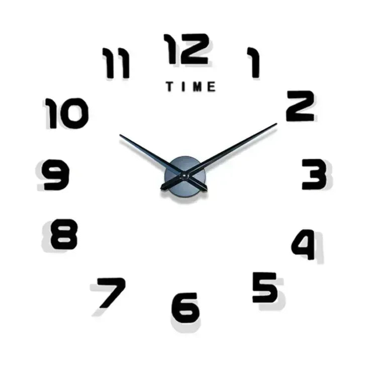 Digital Clock Wall Stickers Needle Decoration Glowing Clocks DIY Bedroom Living Home Quartz Creatives Removable Room Watches - Urbizia