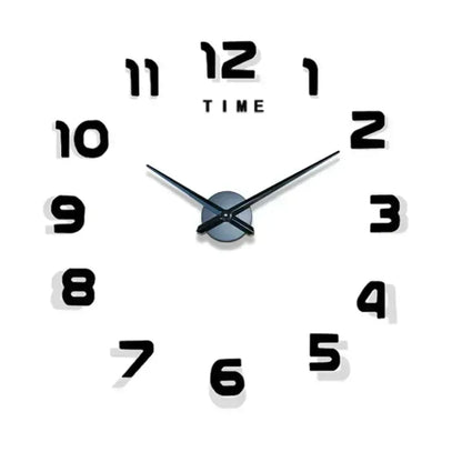 Digital Clock Wall Stickers Needle Decoration Glowing Clocks DIY Bedroom Living Home Quartz Creatives Removable Room Watches - Urbizia