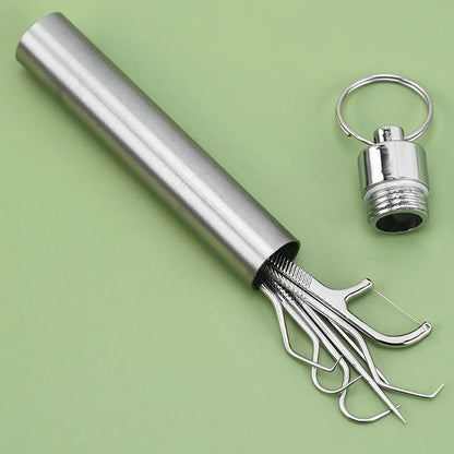 Reusable Stainless Steel Toothpick Set
