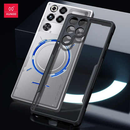Xundd For Nubia Red Magic 11 Pro RedMagic 11 Pro Plus Case,Airbag Shockproof Shell,Camera Protection,Back Stripe Clear Cover