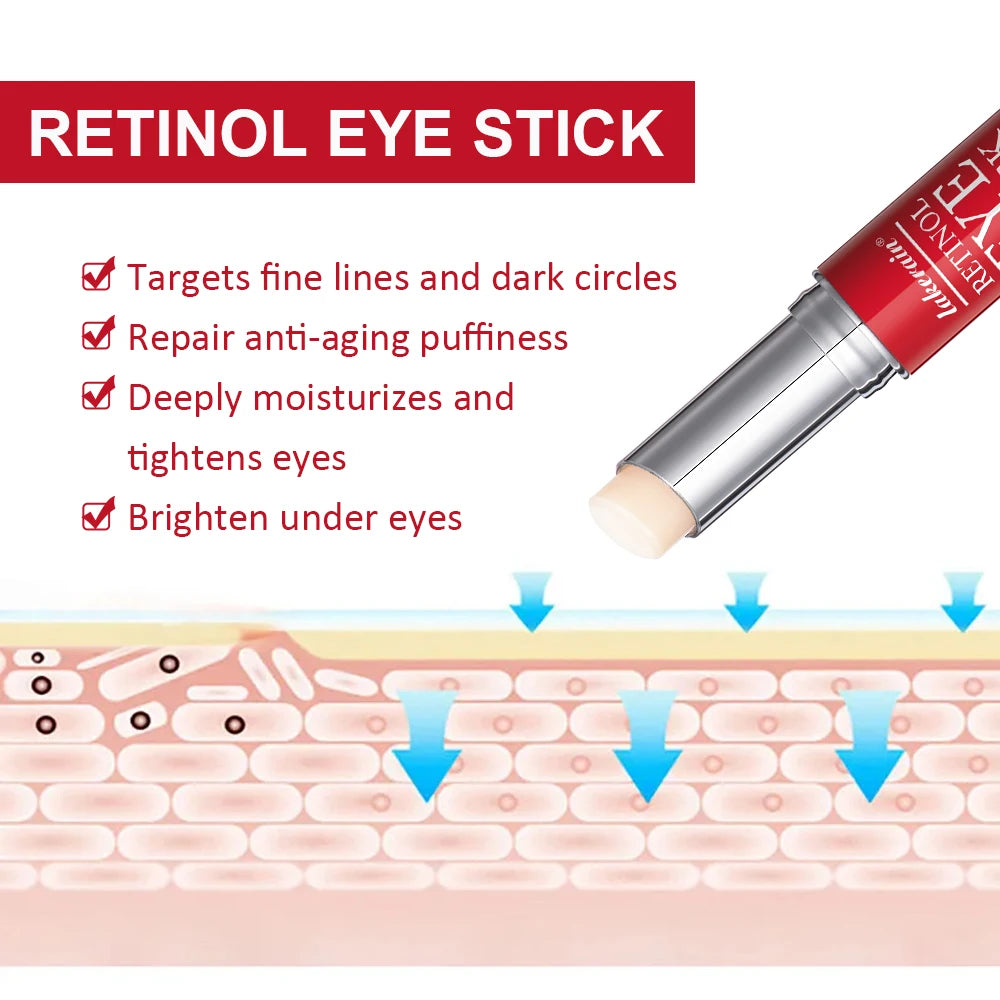 Retinol Eye Cream Stick for Dark Circles and Puffiness