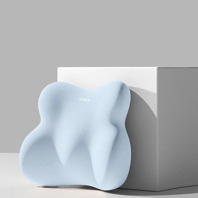 Memory Foam Car Neck Headrest and Lumbar Waist Support Pillow