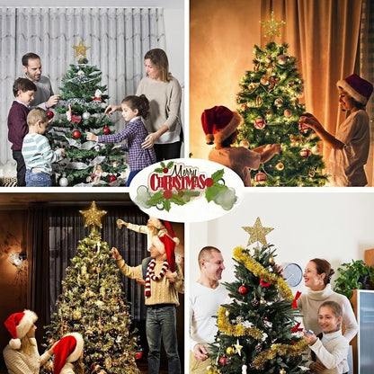 Iron Glitter LED Christmas Tree Topper