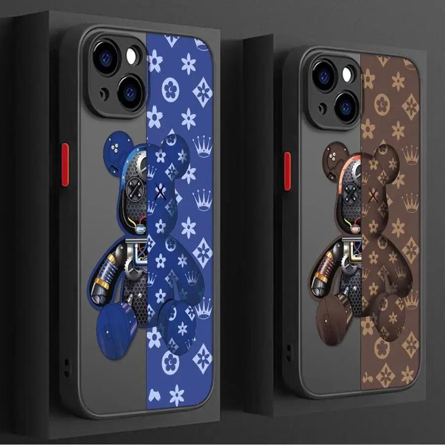 Robot Bear Shockproof Bumper Case for iPhone