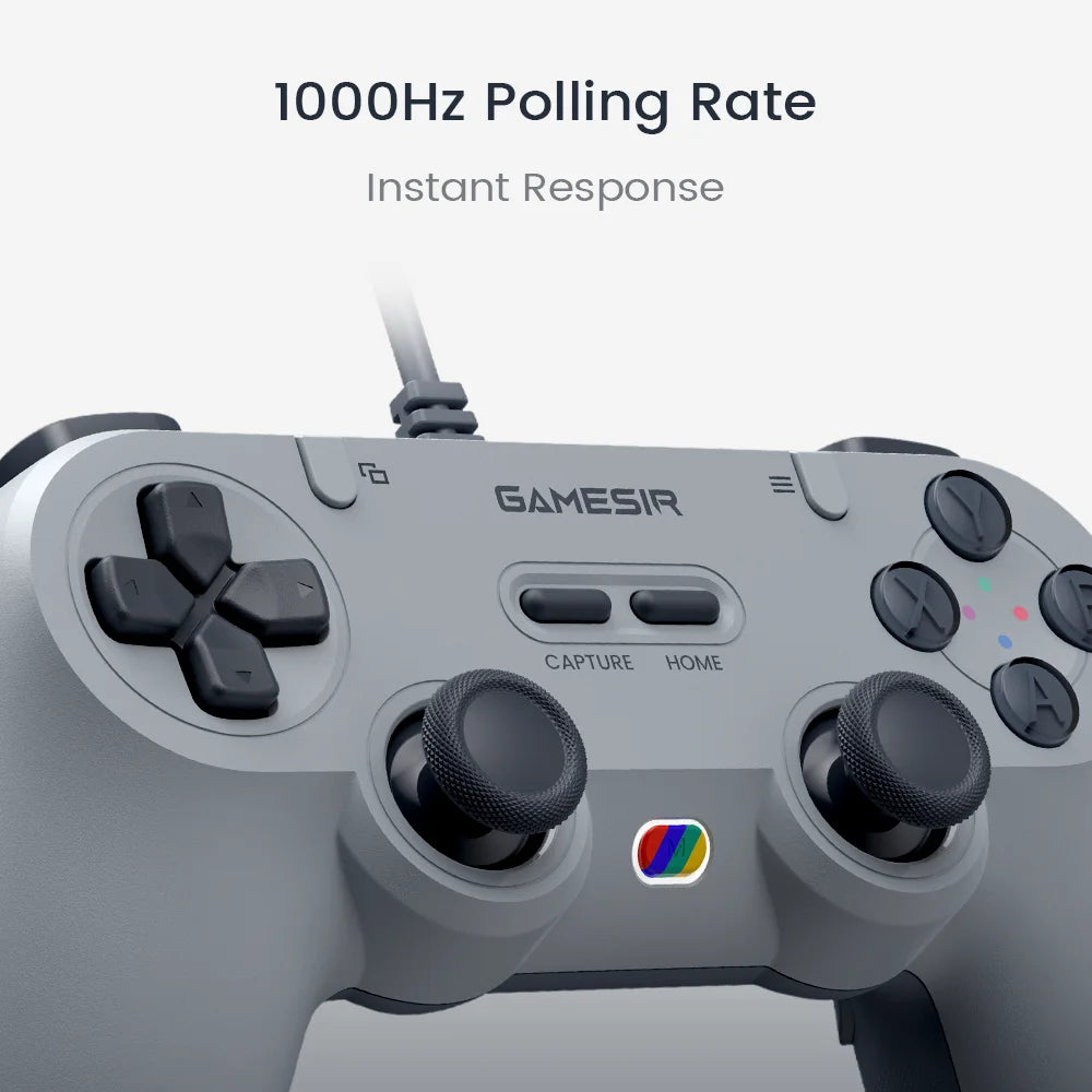 GameSir Tegenaria Lite Wired Controller Gamepad 1000Hz Hall Effect Joysticks Gamepad, Compatible with Switch 2/PC/Android/iOS