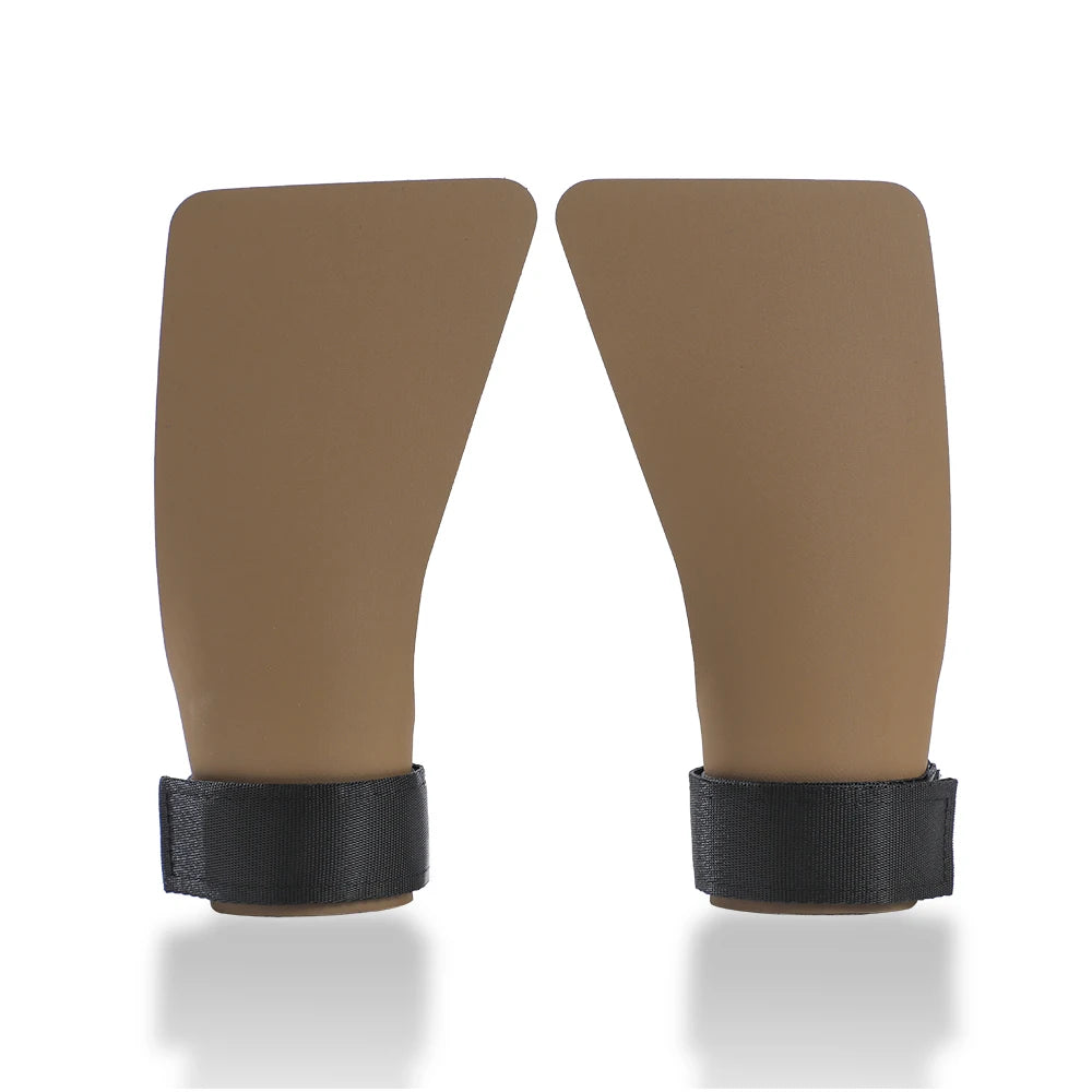 A Pair of Hypalon No-hole Hand Grips for Crossfit Pull-ups Cross Training Gymnastics WODS Weightlifting Palm Protector