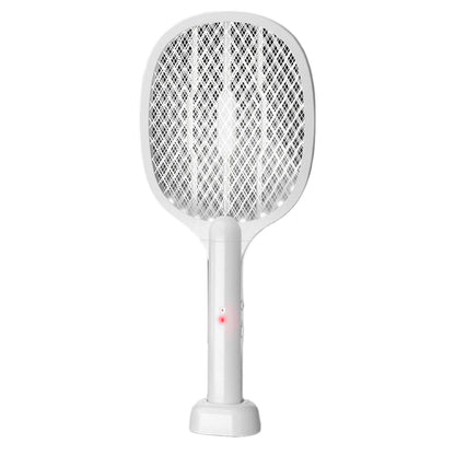 Handheld Electric Fly Swatter 3000V Bug Zapper Racket 2 in 1 Fly Swatter with USB Rechargeable Mosquito Killer Lamp Pest Control