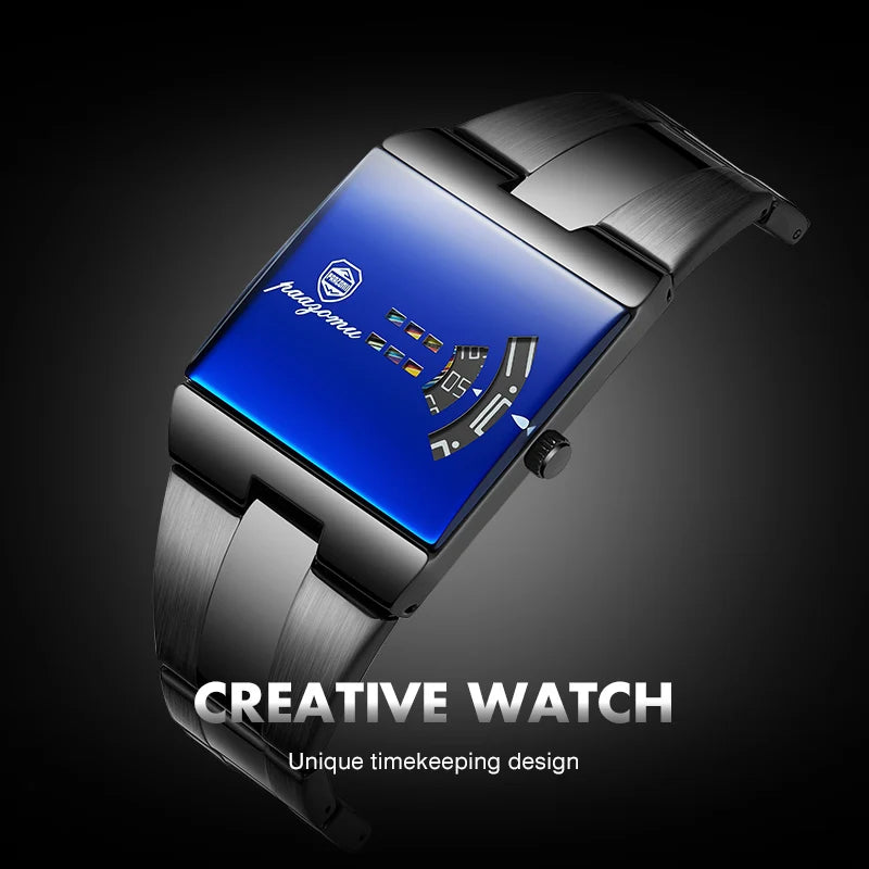 PAAZOMU Fashion Original Men Clock Waterproof Stainless Steel Elegant Man Wristwatch Quartz Casual Business Men's Watches Reloj
