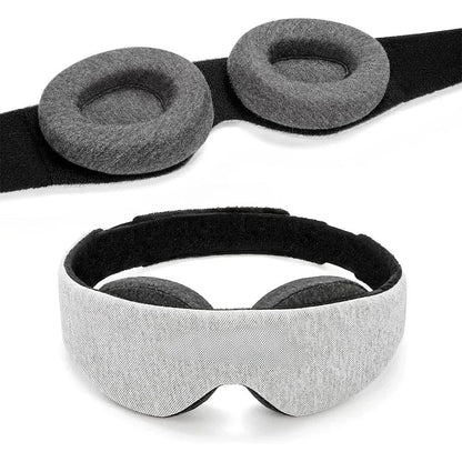 3D Sleep Mask 100% Light Blocking Eye Patch Zero Eye Pressure Blindfold for Travel Office Napping Meditation Shift Work