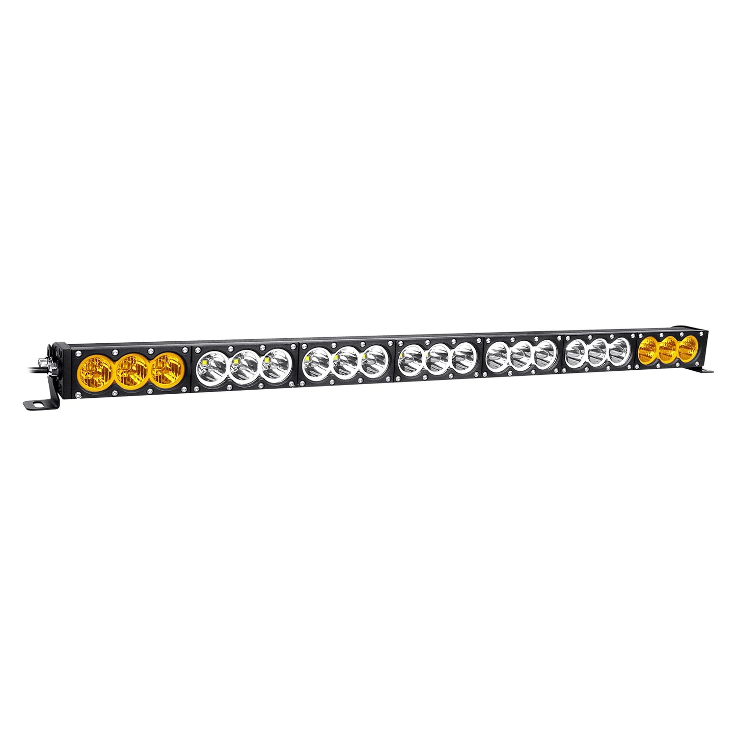 6-54 inch 30-300W LED Bar 4x4 with 12v Wire Harness Kit, LED Light Bar for Offroad Vehicles Trucks ATV, Amber White Fog Light