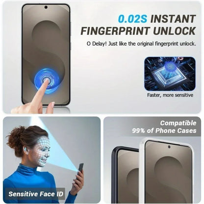 2Pcs Full Cover Screen Protector for Samsung Galaxy S26 S25 S24 S23 Ultra S22 S21 S20 Plus S24 S25 FE 9H Hardness Tempered Glass