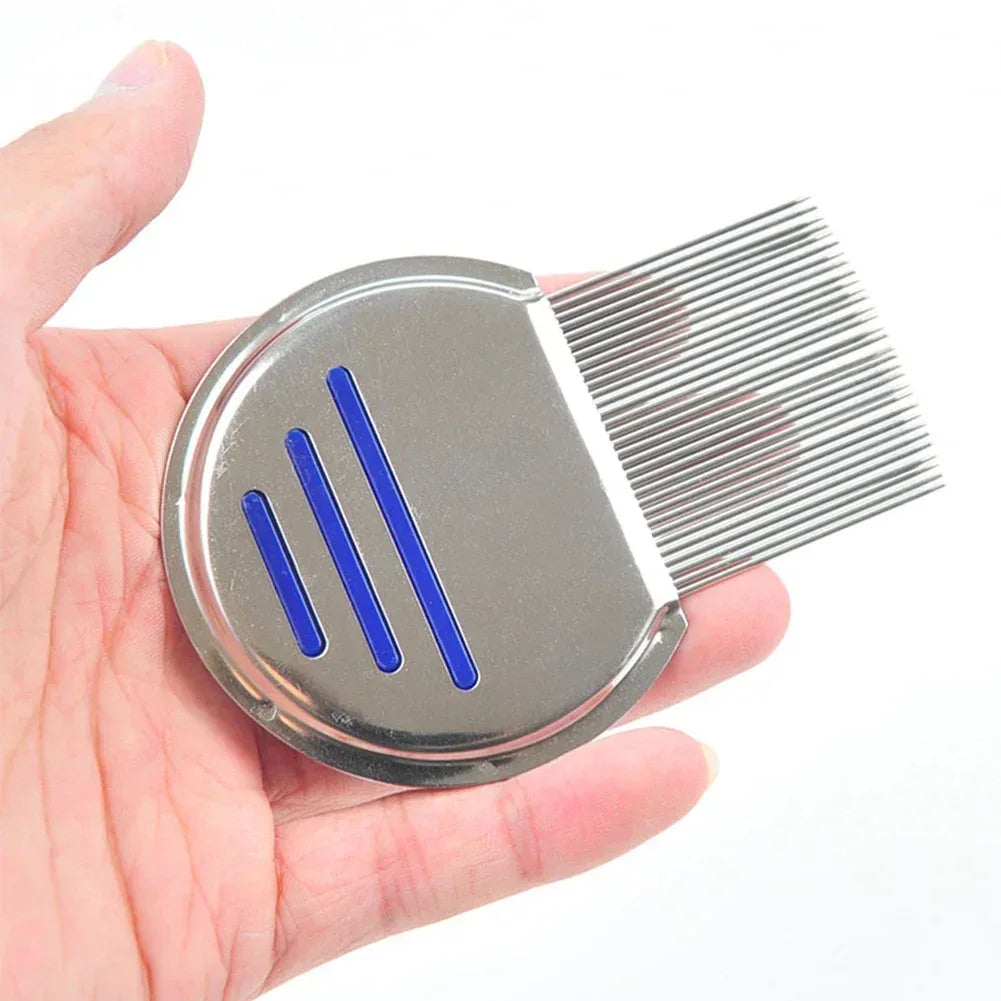 Stainless Steel Terminator Lice Comb Children Hair Removal Headdress Super Density Teeth Remove Nits Comb Dog Brushes Accessory - Urbizia