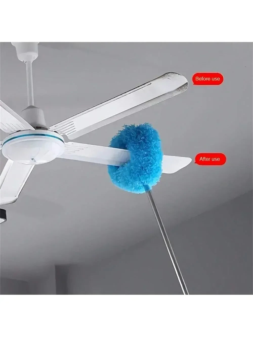 Microfiber Ceiling Fan Duster – Extendable & Reusable - Urbizia