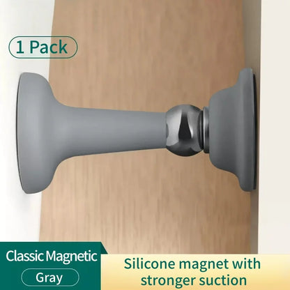 No-Drill Door Stopper for Room Bedroom Door Fixed Wall Protection Anti-Collision Household Silicone Strong Suction Floor Stopper