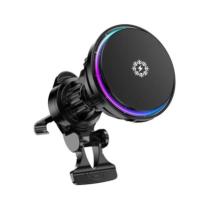 Ice Cooling Magnetic Wireless Car Charger Fast Charging Station for iPhone15 14 13 12 Pro Max 15W Magnet Car Phone Holder Stand - Urbizia