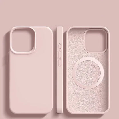 For iPhone 18 17 Pro Max 16 Plus Luxury Magsafe Magnetic Liquid Silicone Frame Phone Case For iPhone 15 14 13 Protective Cover