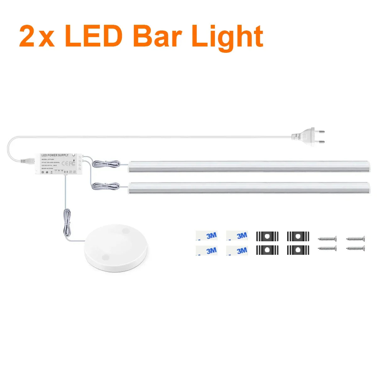 Motion Touch Sensor LED Cabinet Light Bar (Wireless Under Cabinet Lamp)