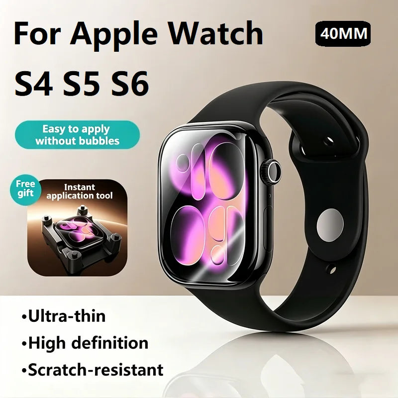 SAMZHE Screen Protector For Apple Watch Series 11/10/9/8/7/6 SE/SE2/SE3 40-46MM Full-coverage Protector Softened Protector Film