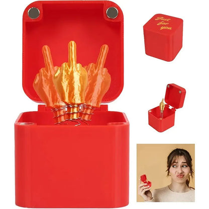 Interesting Prank Gift Middle Finger In Box Box Funny Creative Gifts Office Desk Decoration Home Decoration Gifts For Guests