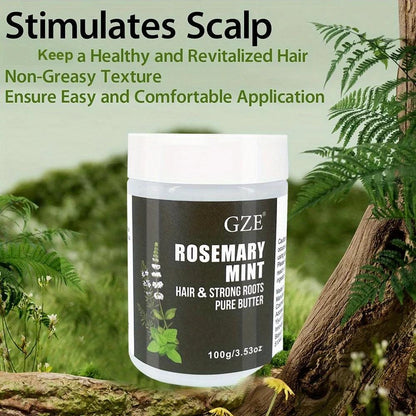 Rosemary Mint Hair Butter for Strong Roots & Growth