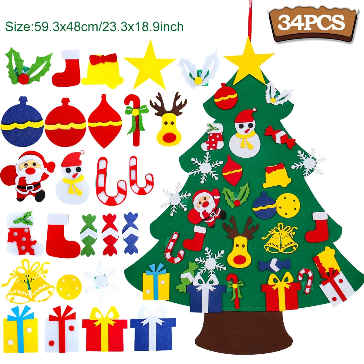 Kids DIY Felt Christmas Tree