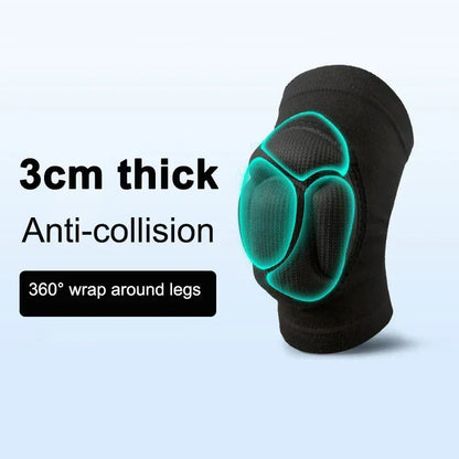 1Pair Thickened Protection Sports Kneepad Gym Support Fitness Gear Gear Basketball Brace Protector Male/Female Non Slip Pads - Urbizia