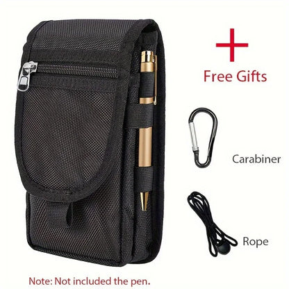 6.3 Inch Multi-Functional Mobile Phone Bag Oxford Fabric Pocket Cell Phone Belt Pouch Case Men's Outdoor Bag for Iphone 16 15