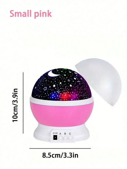 360° Rotating LED Star & Moon Projection Lamp, Suitable For Room Decor, Birthday Gift For Boys And Girls,Perfect gift