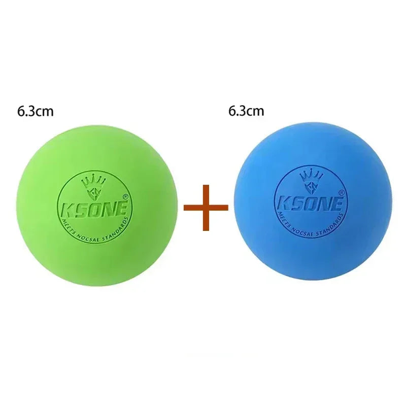 Rubber Fascia Massage Ball Lacrosse Balls Yoga Fitness Exerciser Deep Tissue Muscle Relaxation Foot Back Shoulder Healt Care - Urbizia