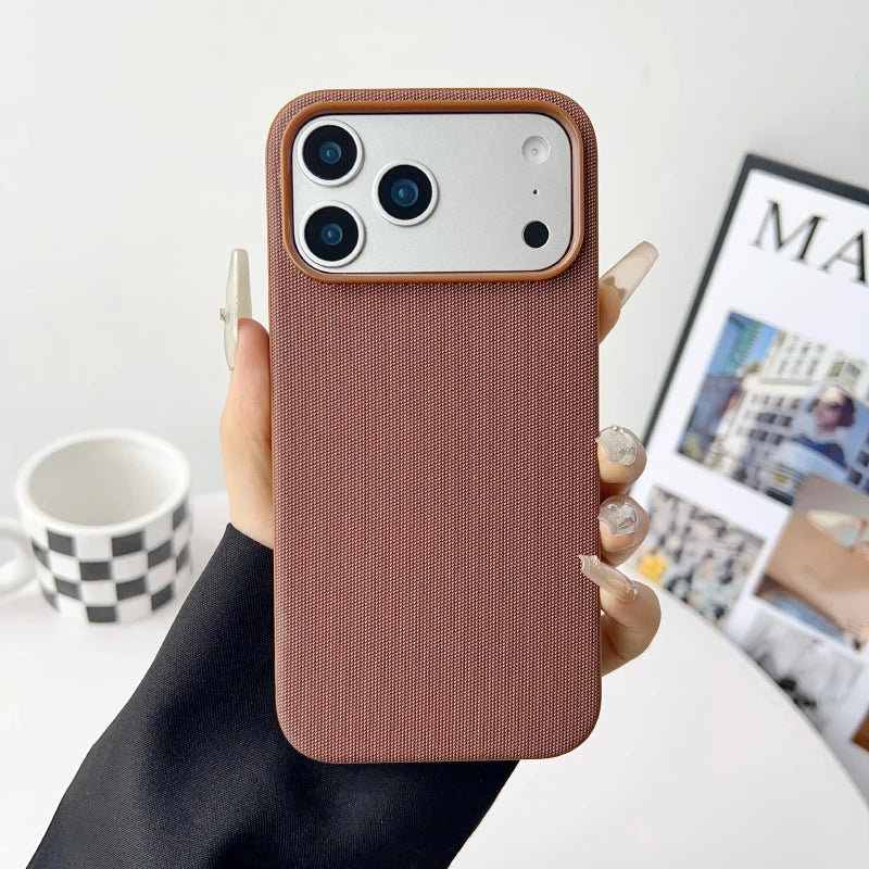 Official Original For Magsafe Apple Techwoven Case For iPhone 17 Pro Max 17Pro 17 Cases Magnetic Wireless Charging Protect Cover