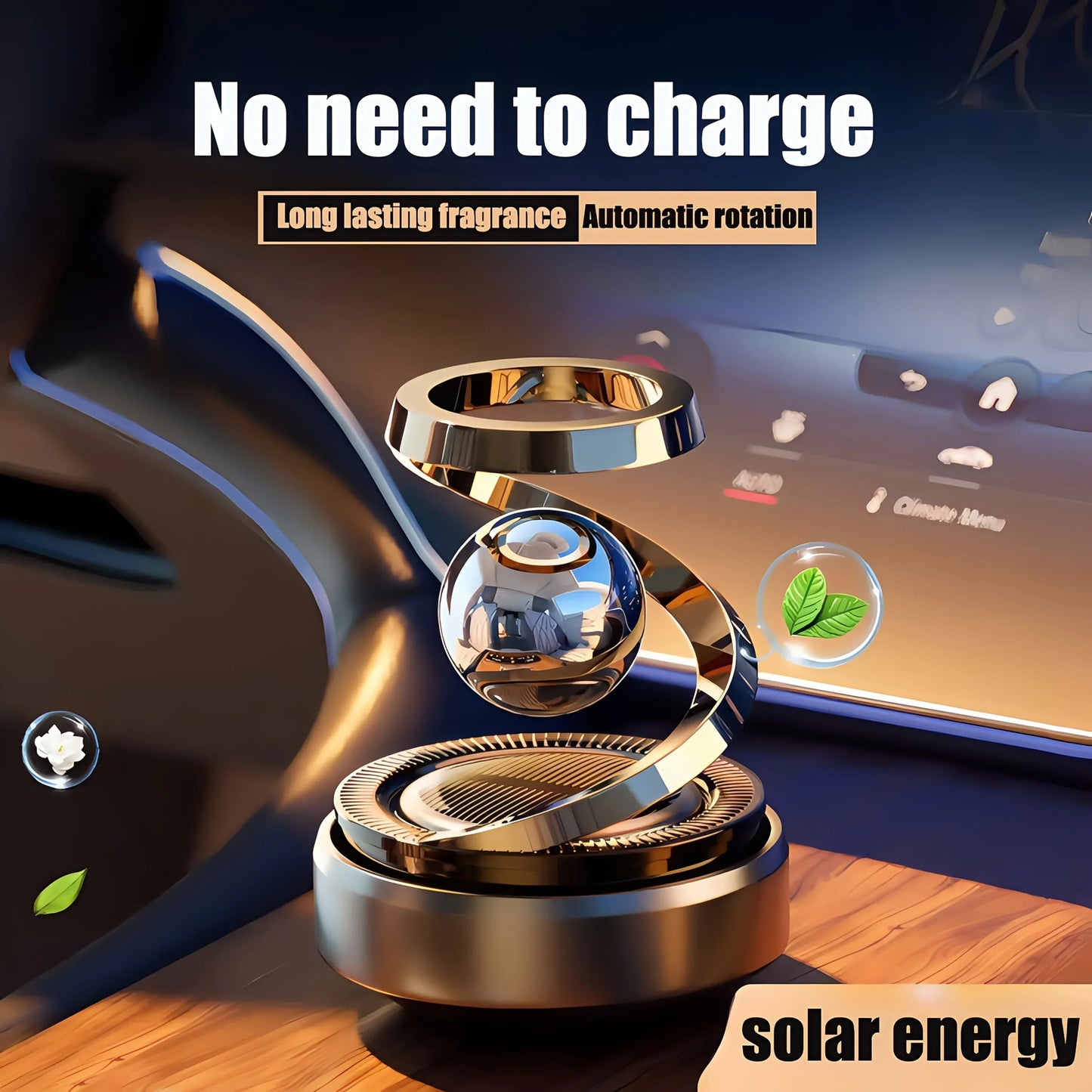 Solar-Powered Starry Sky Car Air Freshener