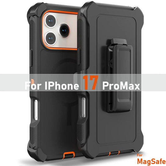 Armor Defender Magnetic iPhone Case with Belt Clip – MagSafe Compatible
