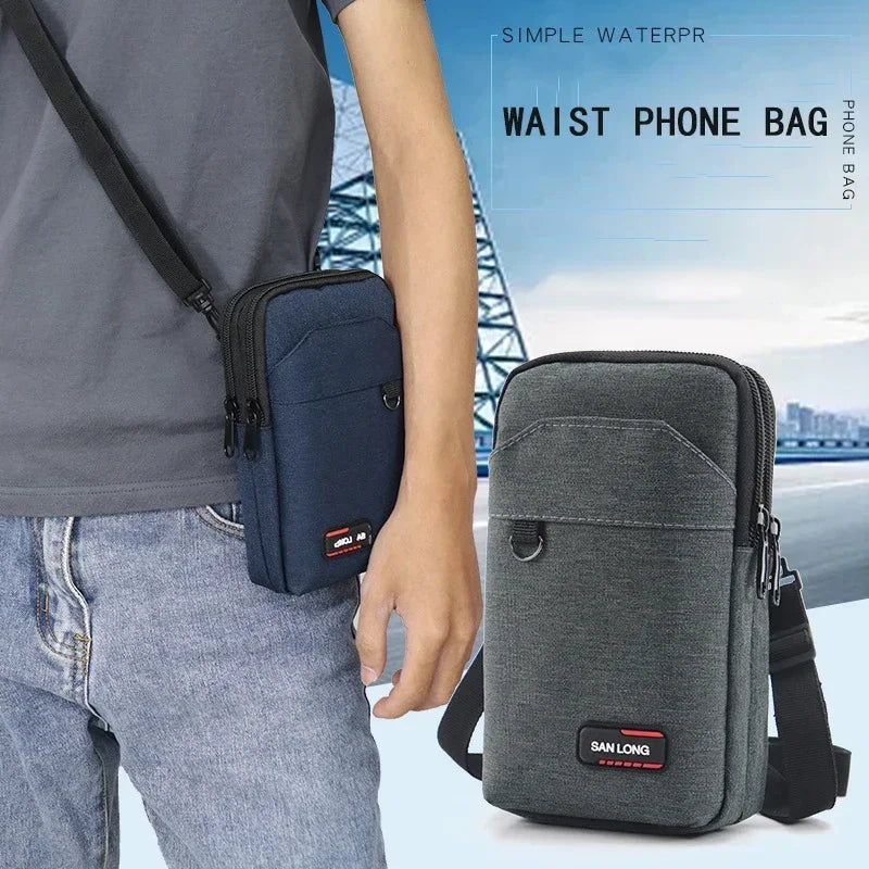 Waterproof Waist Bag Purse Single/double Layer Outdoor Waist Fanny Pack Men Phone Pouch Camping Hunting Tactical Bag with Belt