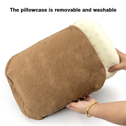 Soft Slow Rebound Memory Foam Pillow Outdoor Camping Travel Cervical Pillow NoonBreak Pillow Neck Support Sleeping