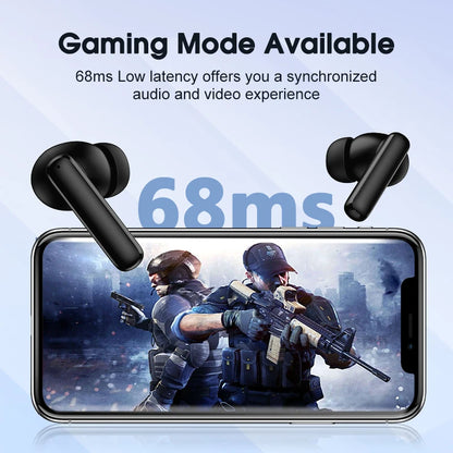 QCY T13 ANC Wireless Earphones Bluetooth 5.3 TWS ANC Noise Cancellation Headphone 4 Mics ENC Headset In-Ear Handfree Earbuds